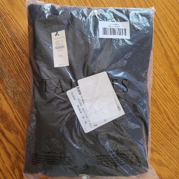 👀50% OFF🖤 NWT‼️ GORGEOUS Talbots brand Pearlize Button Down V-Neck Cardigan - Picture 6 of 9